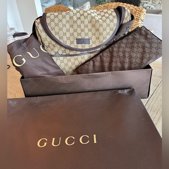 Gucci canvas diaper bag - Picture 1 of 15
